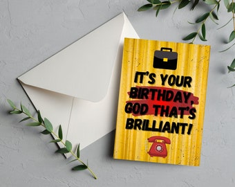 Operation Mincemeat Song Lyric Quote Birthday Card | God That&#39;s Brilliant, Musical Theatre Card, Musicals Card, Stagey Gift, Fortune Theatre