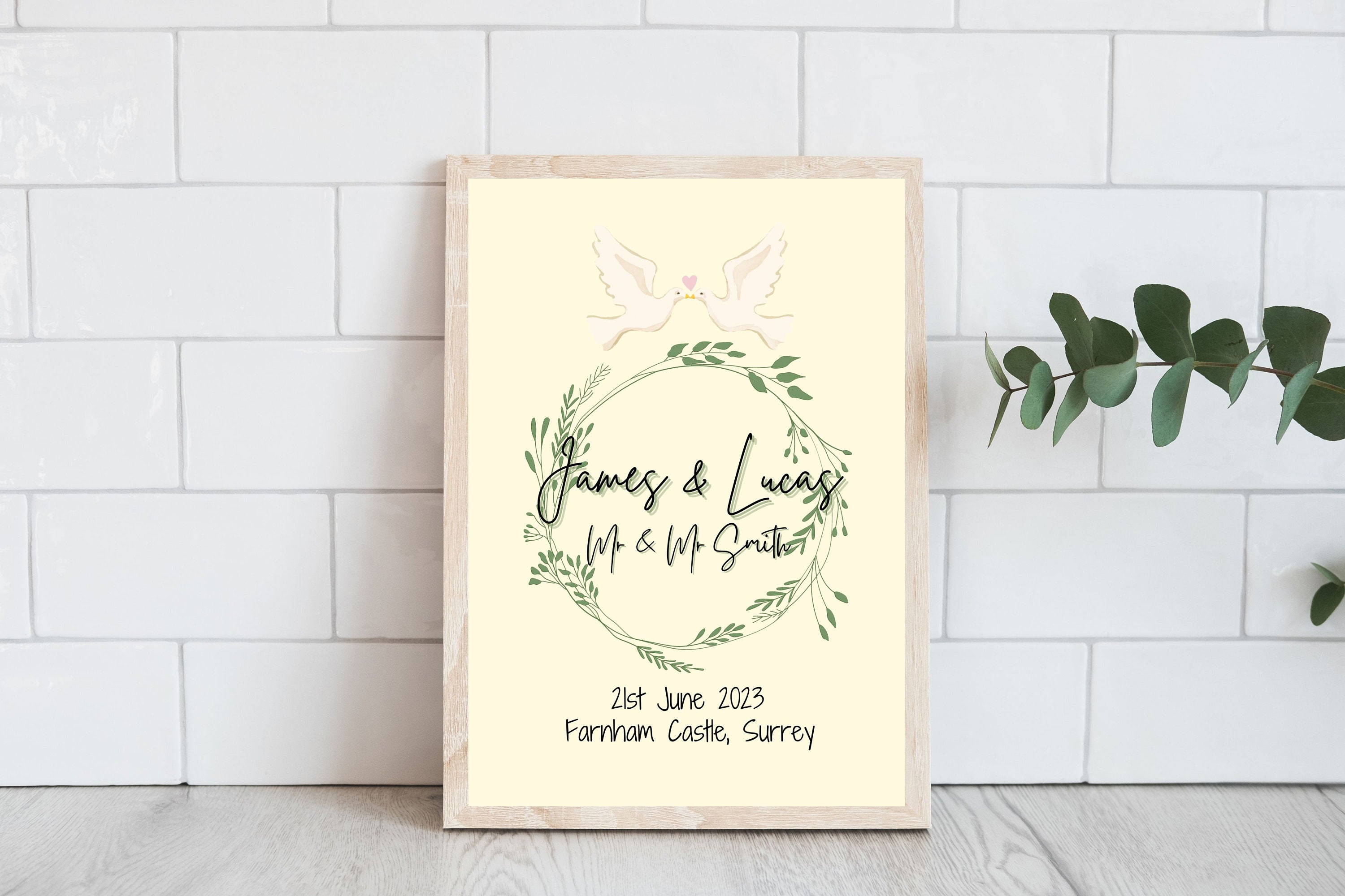 Wedding Day Date Venue Custom Personalised Names Wall Print Art | Bride Wedding Day Date Venue Custom Personalised Names Wall Print Art | Bride