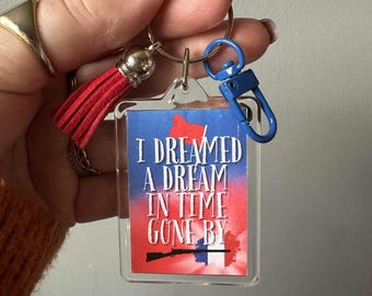 Les Misérables Musical Keyring Keychain Bag Charm Accessory|I Dreamed A Dream Song, Fantine, The Sondheim Theatre, Les Mis, West End Musical