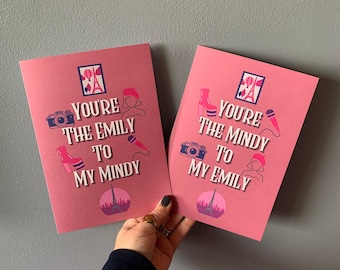 Emily In Paris Birthday Card | Mindy, Funny Pun Galentine's Card, Cute Best Friend Birthday Card, Emily In Paris Fan, Sister Birthday Card