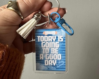 Dear Evan Hansen Musical Keyring Keychain Bag Charm Accessory | Today Is Going To Be A Good Day, West End Musical, Broadway Musical, Stagey