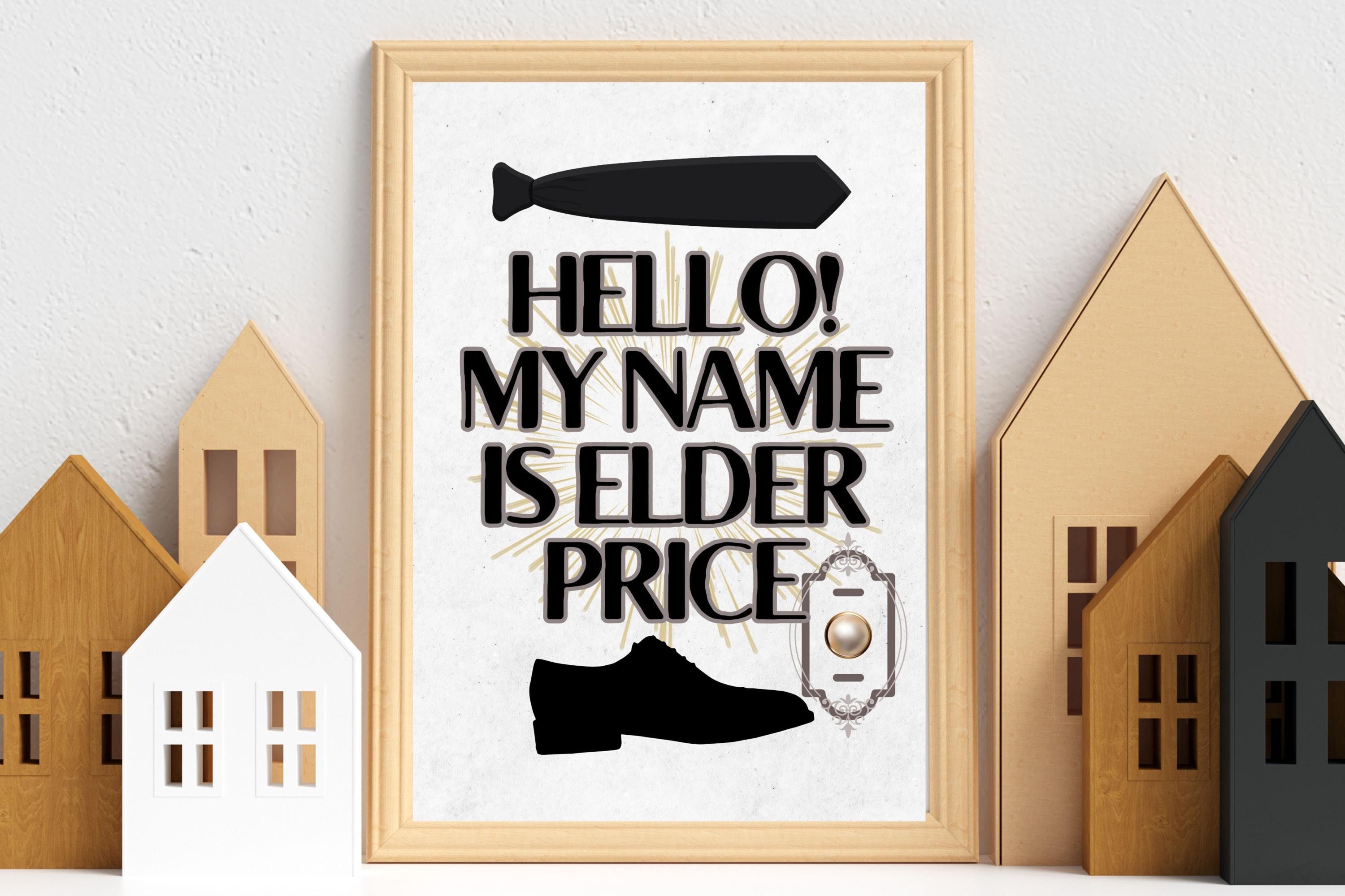 The Book Of Mormon Musical Hello Song Lyrics Quote Wall Art Print | Musical Theatre Gift, West End Musical Merch, Broadway Gift, Elder Price