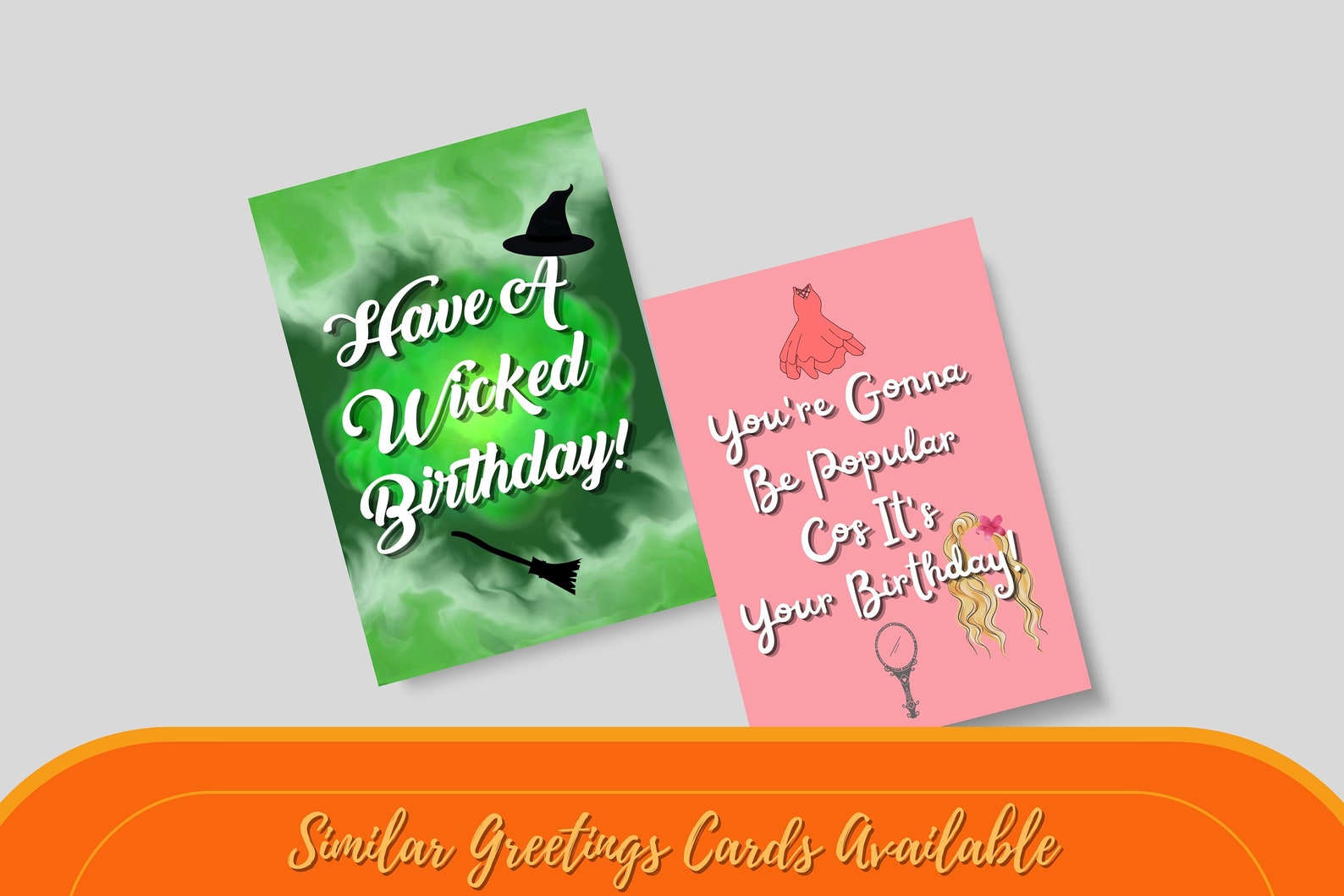 Set of 2 Les Misérables Musical Quote Lyrics Cards Master