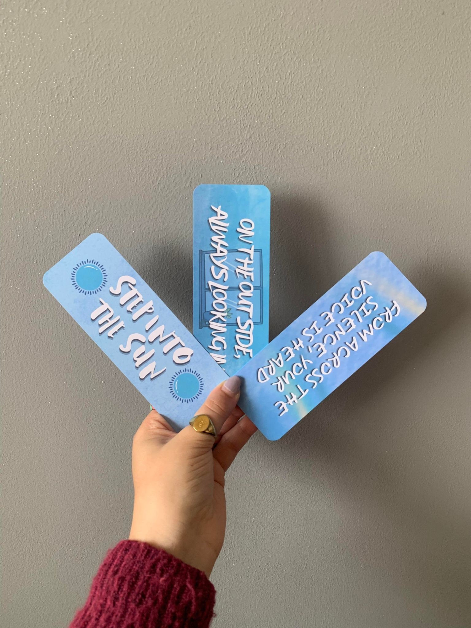 Set of 3 Dear Evan Hansen Musical Quote Song Lyrics Bookmarks | Words ...