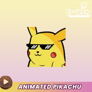 Animated Pikachu Emote for Twitch, Discord, & YouTube