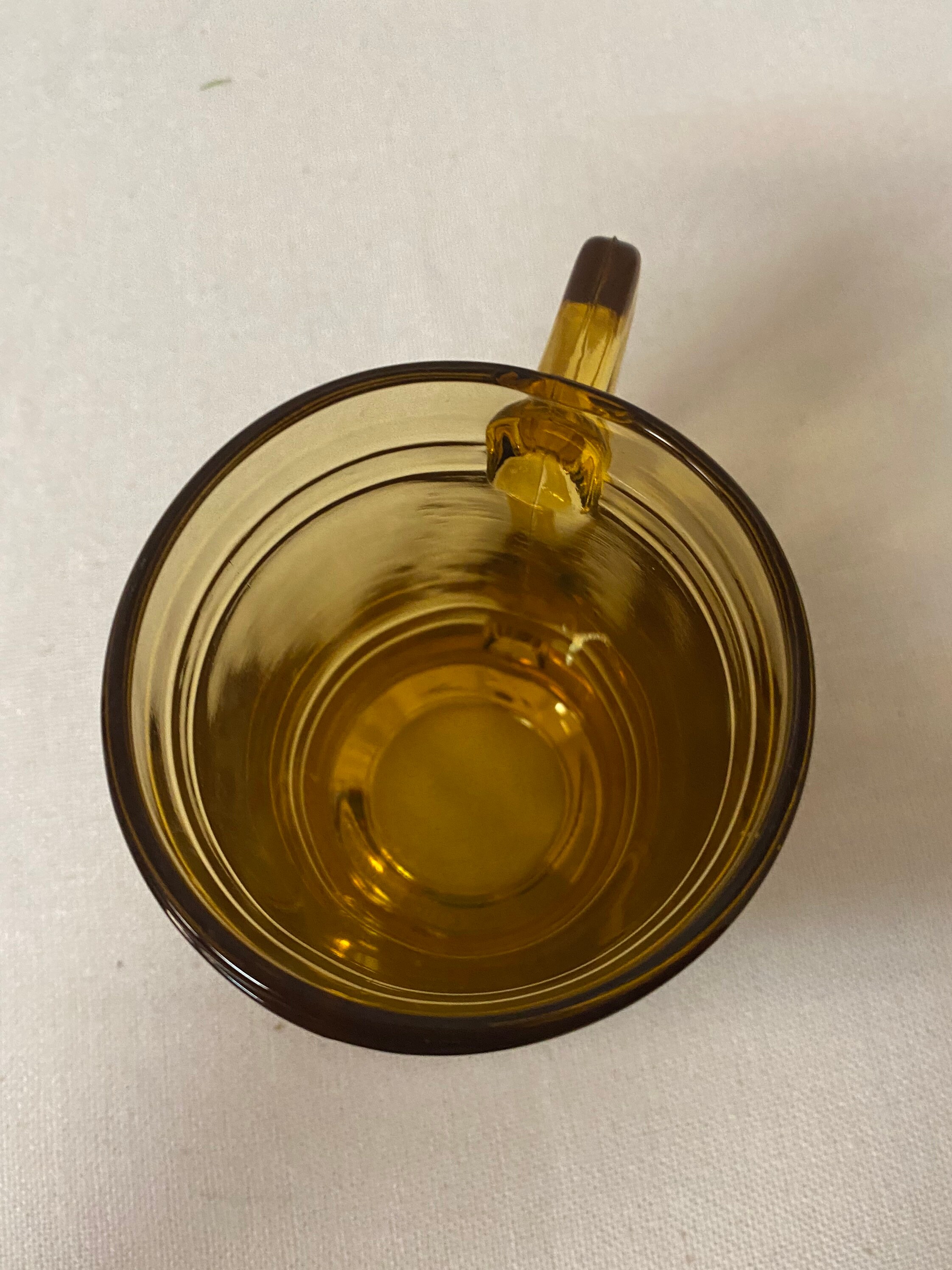 Vintage Amber Beer Mug/stein Heavy Amber Beer Mug D Handle Etsy