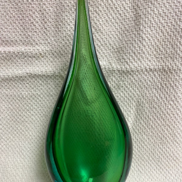 Diamond Star Tear Drop Art Glass Green, Blue ,Clear