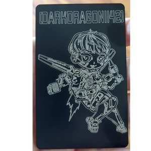 Valkyrie Apex Legends Predator Invitation Tarjeta de aluminio!
