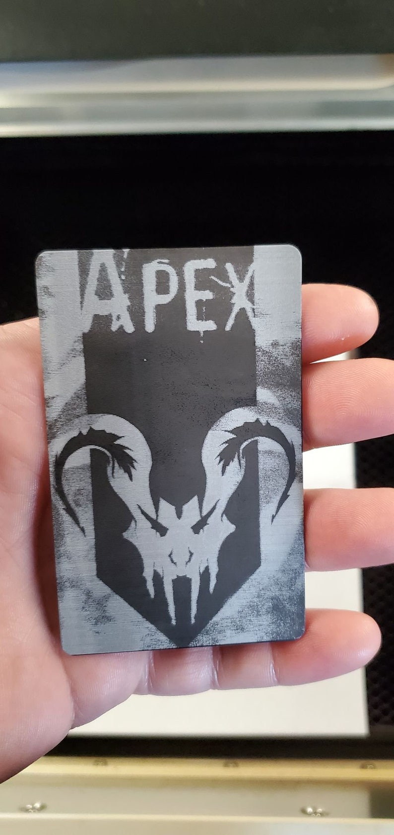 Apex invitation side of the card.(Back)
