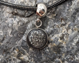 Men's cremation necklace. Ashes necklace for him. Keepsake cremation jewellery for men.