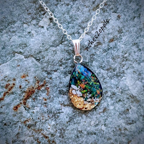 Memorial Necklace Pet Ashes Jewellery Pet Memorial Memorial - Etsy UK