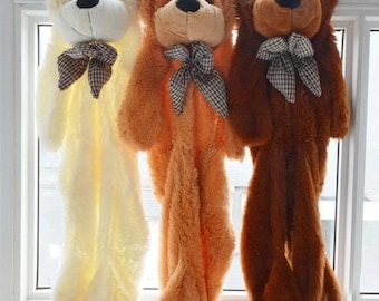 giant plush teddy bear sleeping bolsa bed