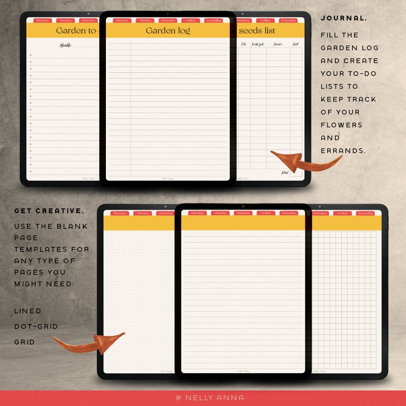 Cut Flower Garden Planner for Small Business iPad Tablet Gardening