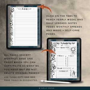 Witchy Self Care Digital Life Planner | Undated Hyperlinked | iPad ...