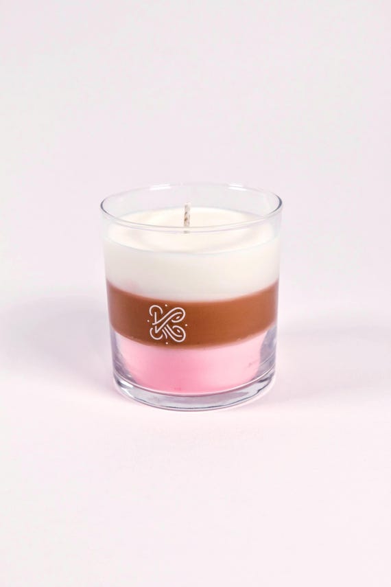 Neapolitan Ice Cream Scented Soy Wax Candle - 10oz