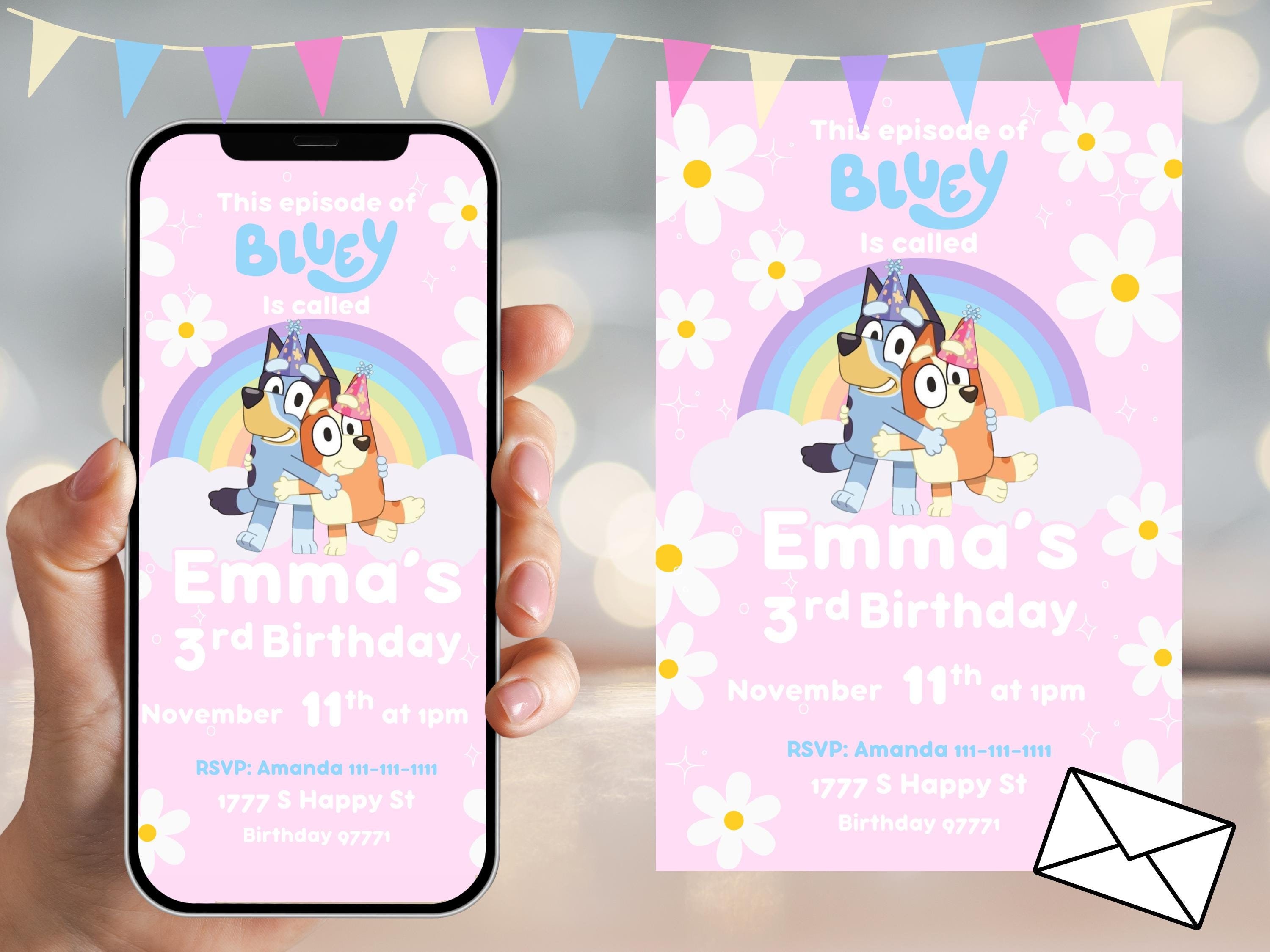 2 Color Theme Birthday Invite