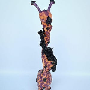 Decorazione per la casa Boho Safari - Scultura di giraffa in cartapesta fatta a mano, regalo d'arte animale ecologico