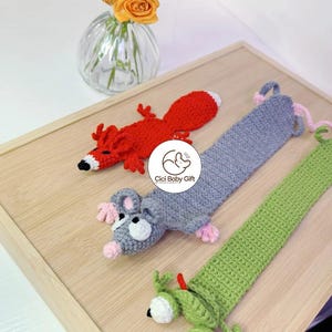 Marcapáginas hecho a mano Regreso a la escuela Marcapáginas divertido de crochet, Marcapáginas de gato de crochet, Regalo para maestro, Regalo para amigo