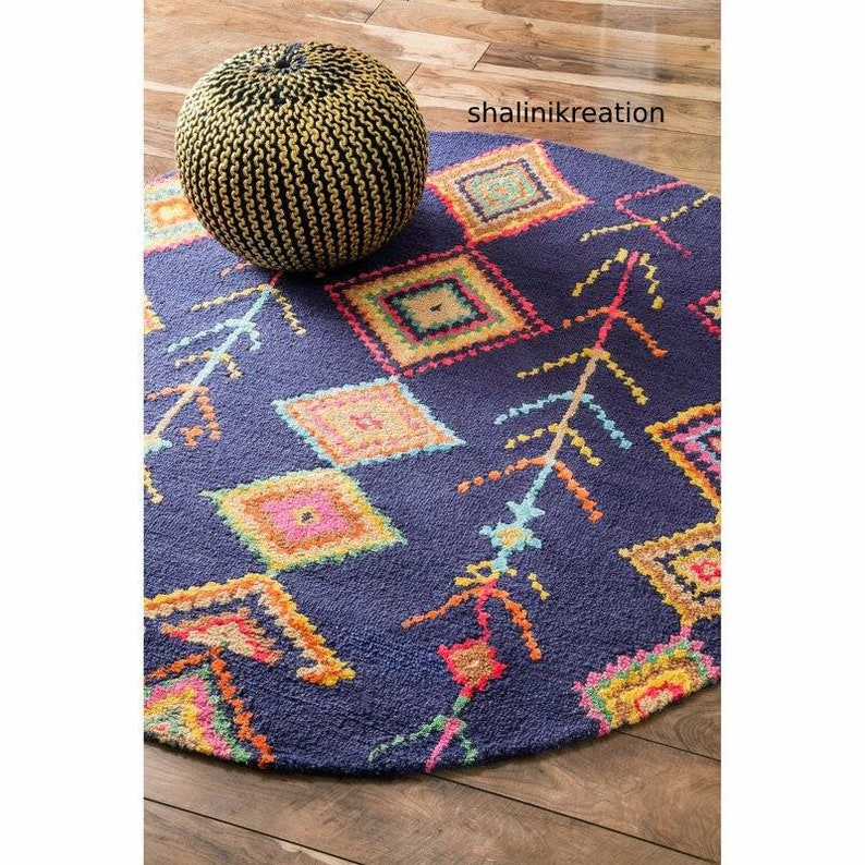 Handmade Tufted Wool Ivory Cream Area Rug Etsy