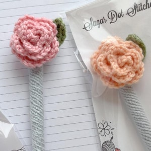 Decorative Pen - Crochet Rose