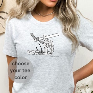 ダブルクロッシェ図 - クロッシェ愛好家へのTシャツギフト - 楽しいクロッシェTシャツギフトクロッシェ - ユニセックスレディース