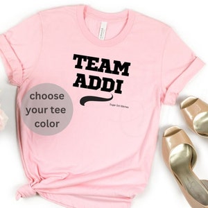 Team Addi - Knitting Machine Tshirt - Tshirt for Machine Knitter – Gift for Knitting Machine Queen – Funny Womens Tshirt for Knitter