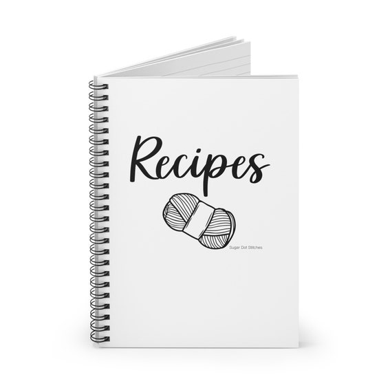 Knitting Machine Recipes - Patterns - Spiral Pattern Notebook - Ruled Line Paper