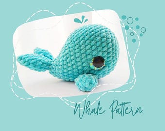 Crochet Whale & Narwhal Plushie Pattern: Beginner Friendly (PDF Pattern)