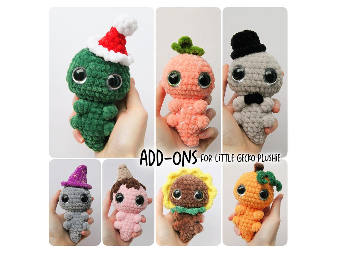 ADD-ONS for Little Gecko Lizard Plushie - Etsy