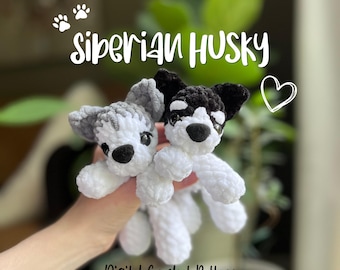 シベリアンハスキーの子犬 - あみぐるみぬいぐるみの編み図