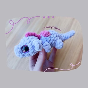 CROCHET PATTERN - Baby Dragon Plushie