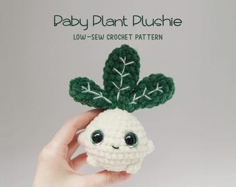 LOW-SEW Crochet Pattern - Baby Plant Plushie