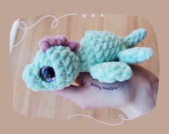 CROCHET PATTERN - Baby Nessie Plushie