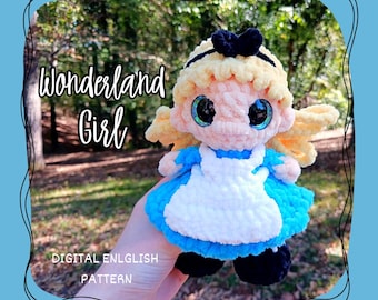 Little Wonderland Girl - DIGITAL PATTERN amigurumi plushie fairytale doll