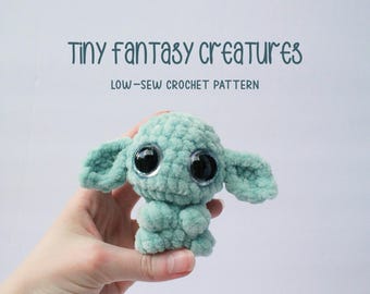 Patrón de crochet de costura baja - Peluches de fantasía pequeños