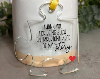 Personalized Puzzle Ornament |  Part of Our Family Christmas ornament | GIft for teacher | Gift for Care Giver