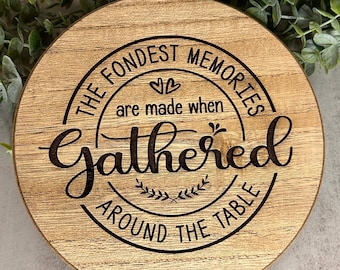 Customized Engraved MINI  Lazy Susan | Personalized Home Decor | Kitchen accessory