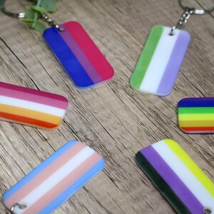 Handmade Pride Flag Keychain| Laser Cut Acrylic Keyring| Lesbian Pride ...