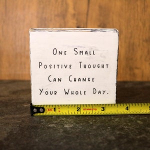 Custom Mini Wood Block Sign | Rustic Quote Decor - Etsy