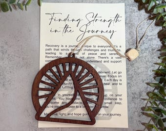 Recovery Ornament | Finding Strength in the Journey | Recovery Gift | Sobriety Ornament | Handmade Gift | Mental Health Support Keepsake