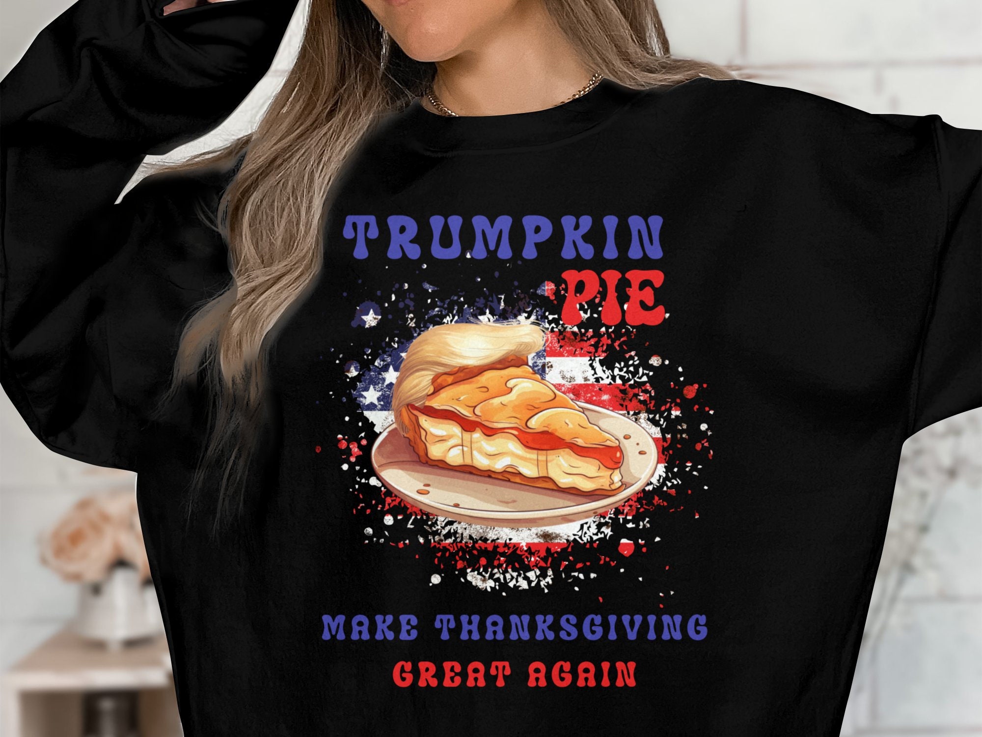 Make Thanksgiving Great Again Pro Trump 2024 Republican Turkey Day Gift  T-Shirt