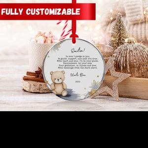Customizable Christmas Ornament, Personalized Holiday Decor, Family Christmas Tree Decoration, Unique Keepsake Gift, Custom Text Ornament