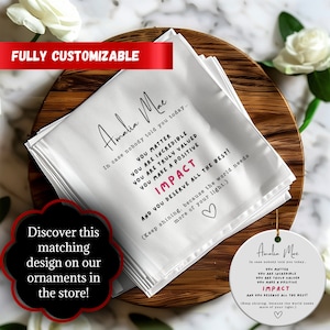 Tovaglioli motivazionali Tovaglioli You Matter Tovaglioli con messaggio positivo Decorazione Regalo motivazionale Accenti per la casa edificanti Regalo di incoraggiamento Design ispiratore