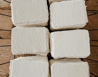 cream cotton abaca paper : pack of 20
