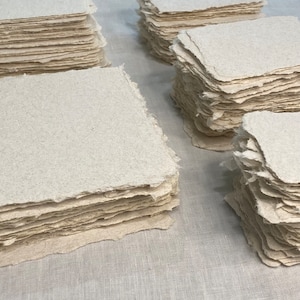 sand cotton flax paper : pack of 10