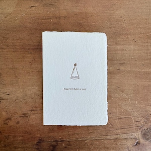 happy birthday : letterpressed card