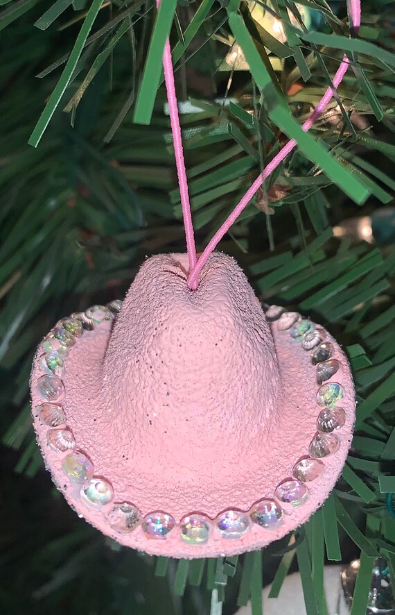 Mini Cowboy Hat Christmas Ornament Etsy