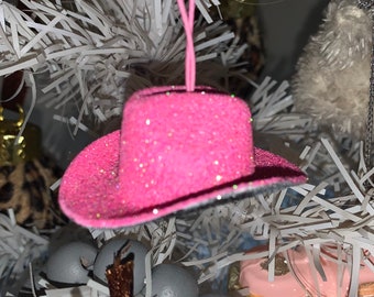Pink Glitter mini ornament