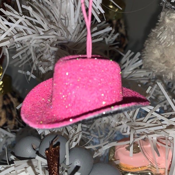 Pink Glitter mini ornament