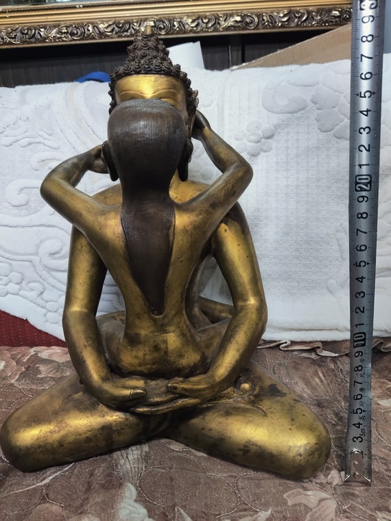 B94《一眼レフカメラ》Canon/キャノン★AE-1★レンズ FD 50mm 1*1.8 S.C.★現状品★ 清仏教古玩 時代珍品 古銅チベット仏像 菩薩像 重さ1190g 仏道具 銅器